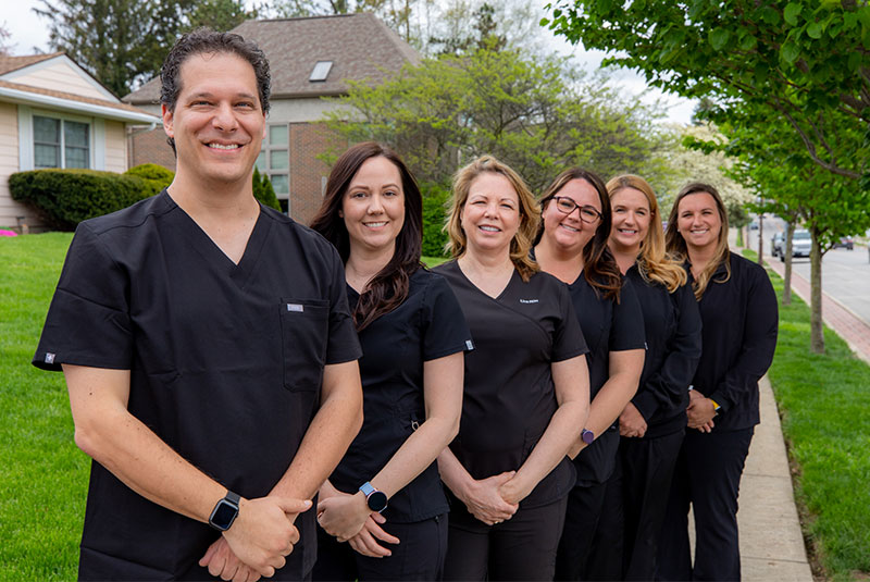 Dr. Katz with dental team
